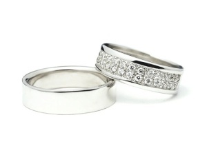Ocelové snubní prsteny - 001