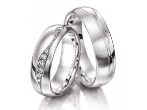 Ocelové snubní prsteny - 009